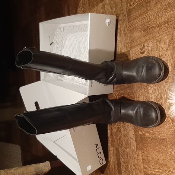 ALDO - Laraway Black Knee-High Boots - Picture 2 of 4